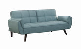 Coaster Caufield Biscuit-tufted Sofa Bed Turquoise Blue Model 360097